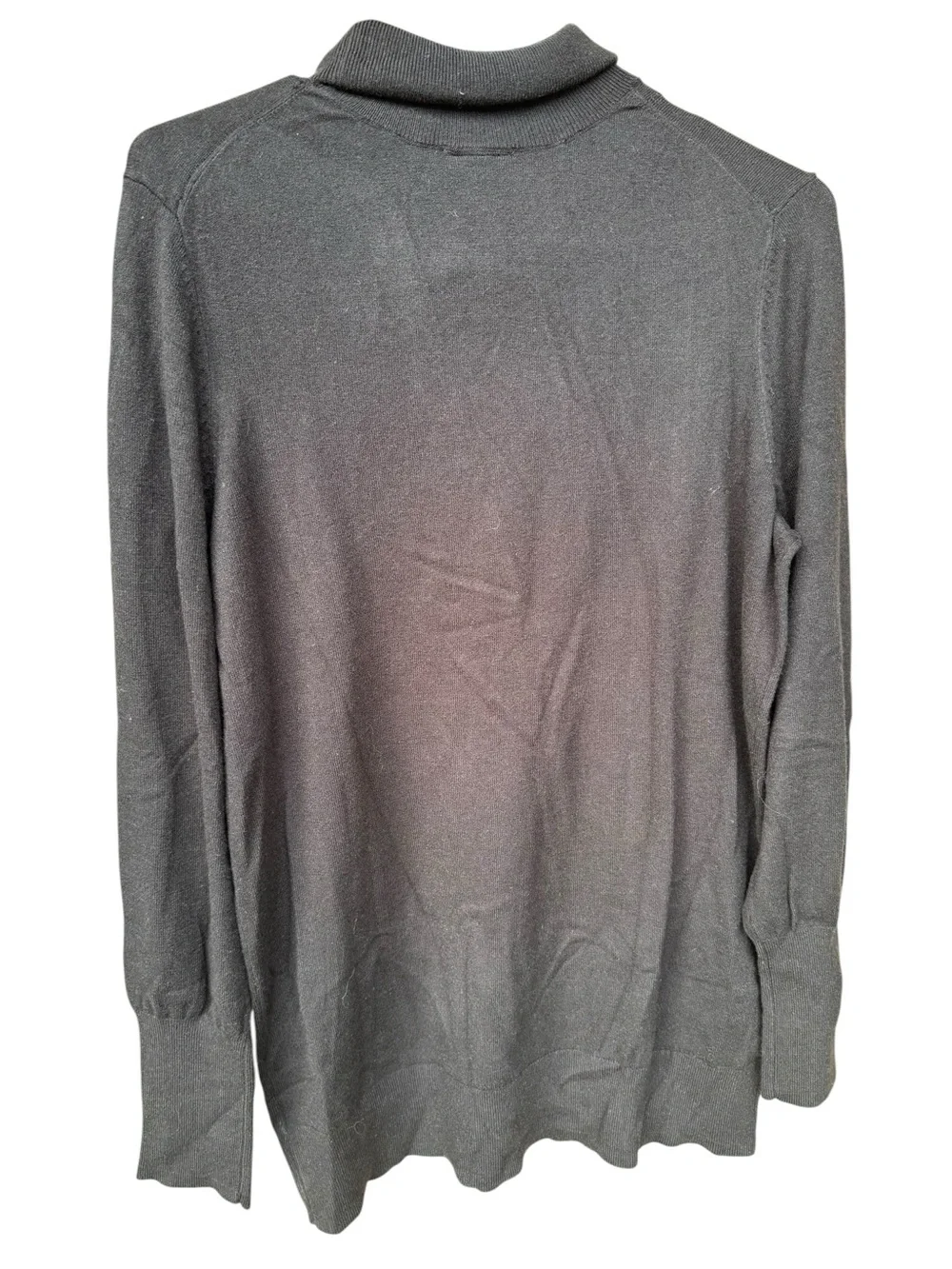 torrid Black Button-Cuff Turtleneck Sweater